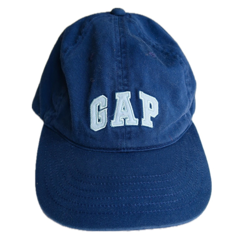 Vintage navy gap spellout hat